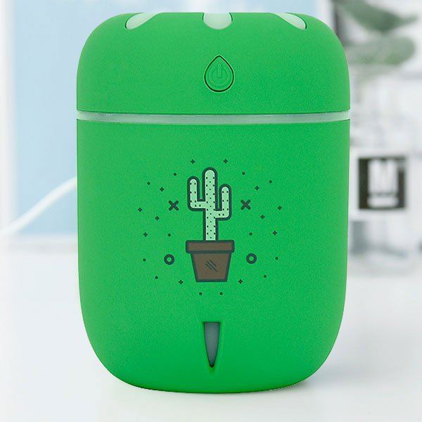 

Mini USB Chamomile Air Humidifier with Color Change LED Lamp, Green