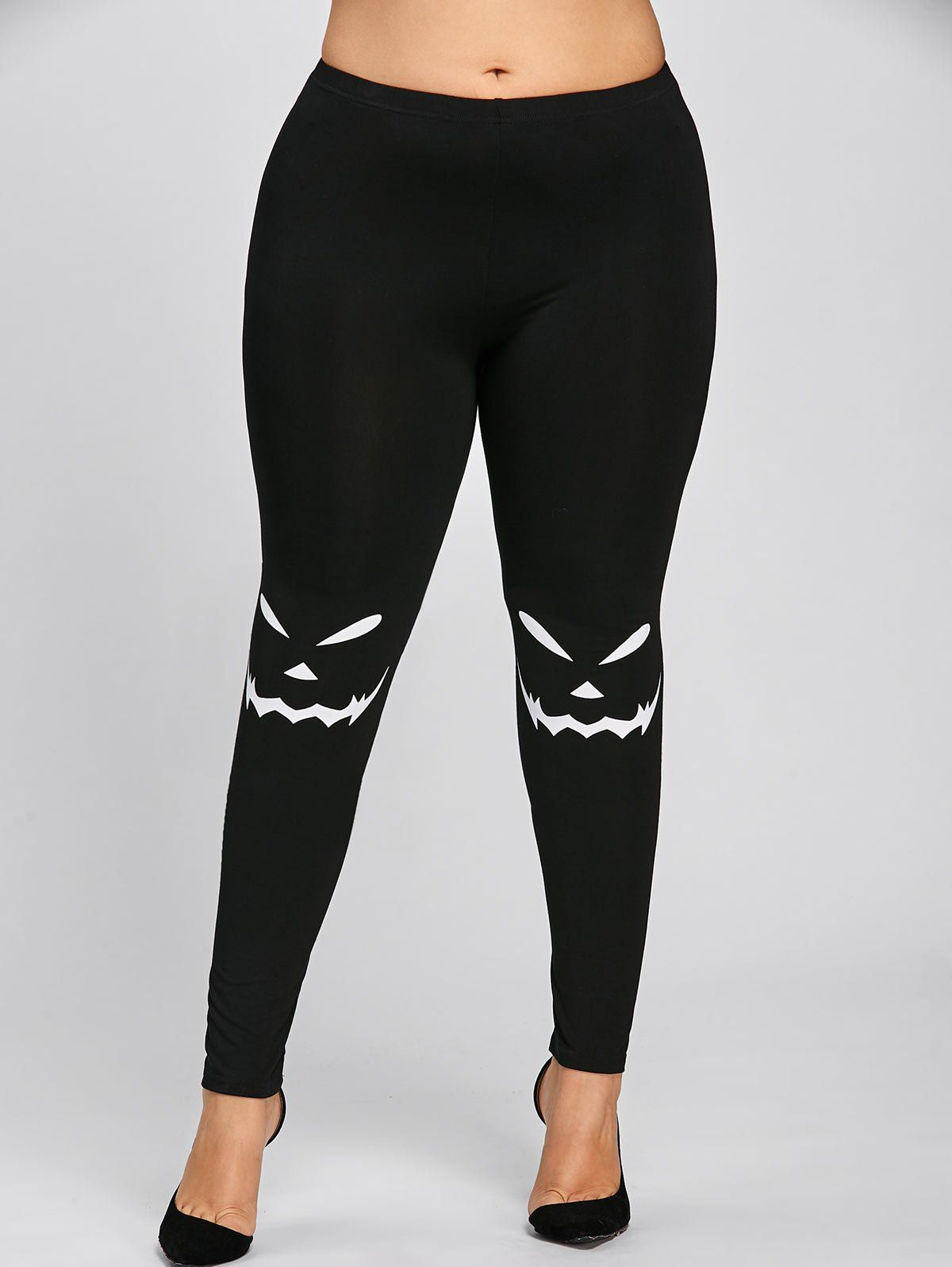 

Halloween Plus Size Graphic Leggings, Black