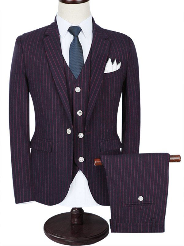 pinstripe business suit