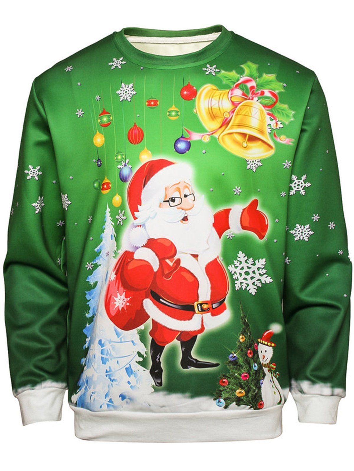 

Christmas Santa Bell Pullover Sweatshirt, Colormix