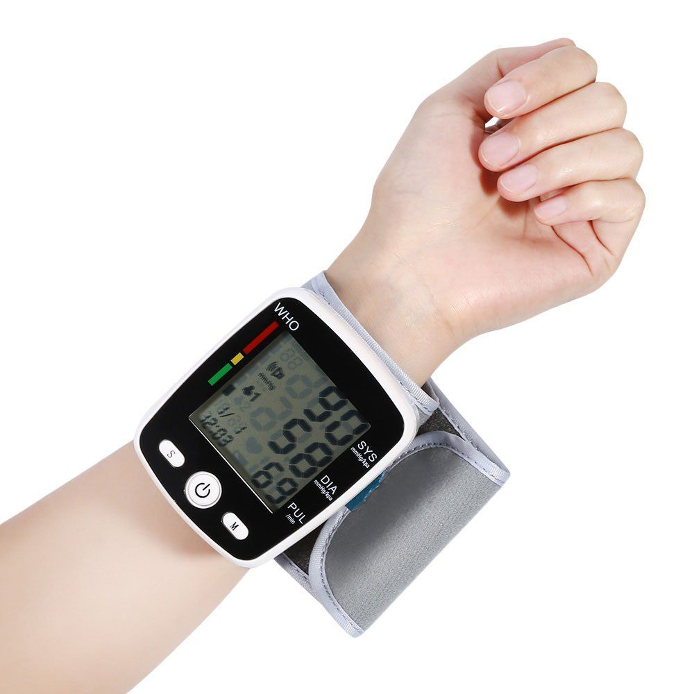 

Digital Automatical USB Wrist Blood Pressure Monitor, White
