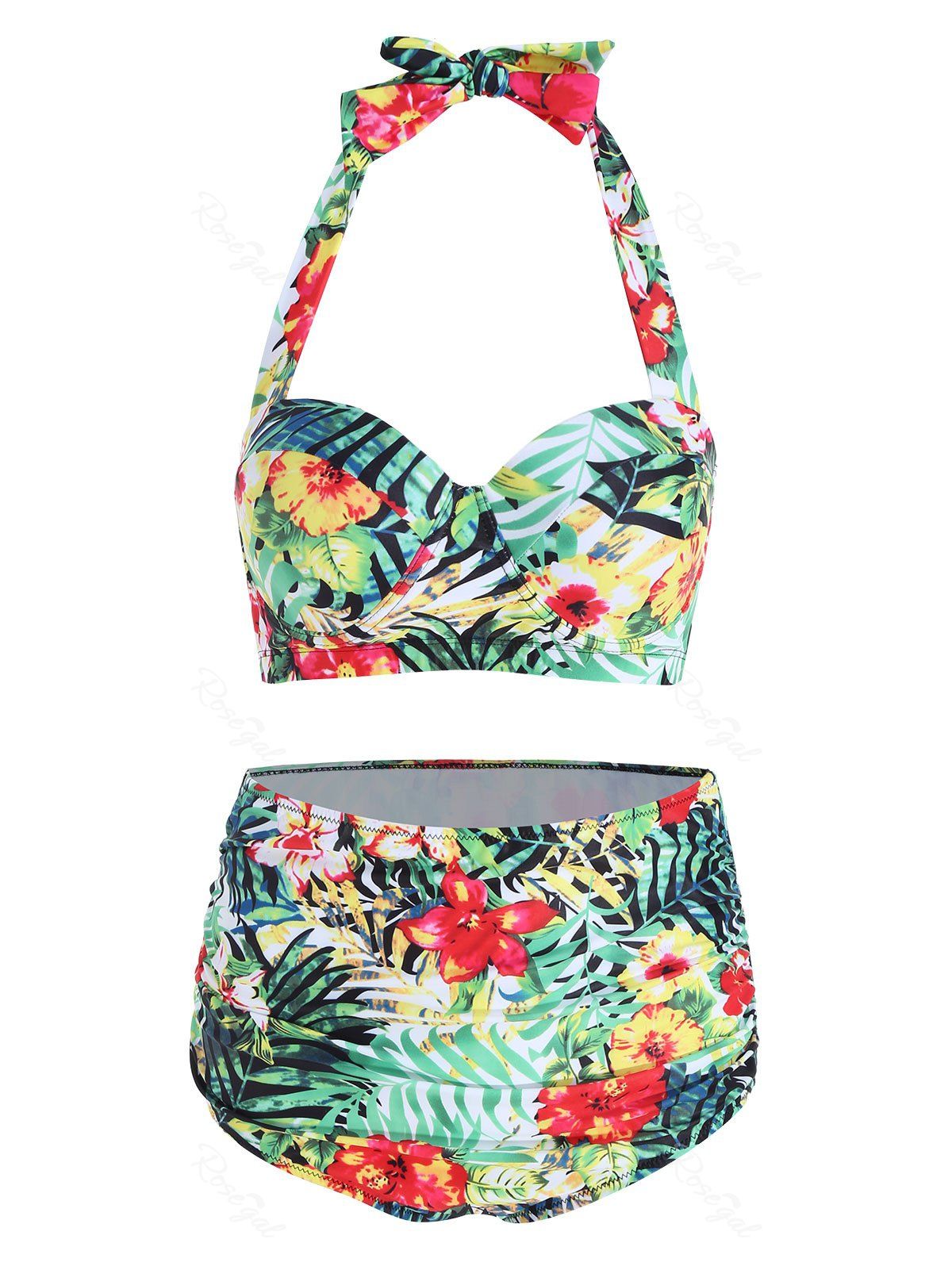 tropical floral bikini