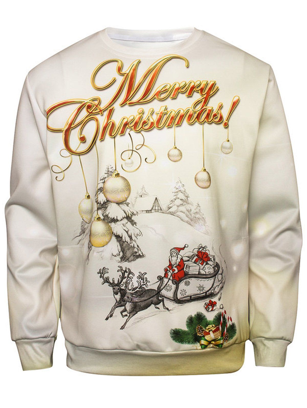 

Christmas Graphic Pullover Sweatshirt, Colormix