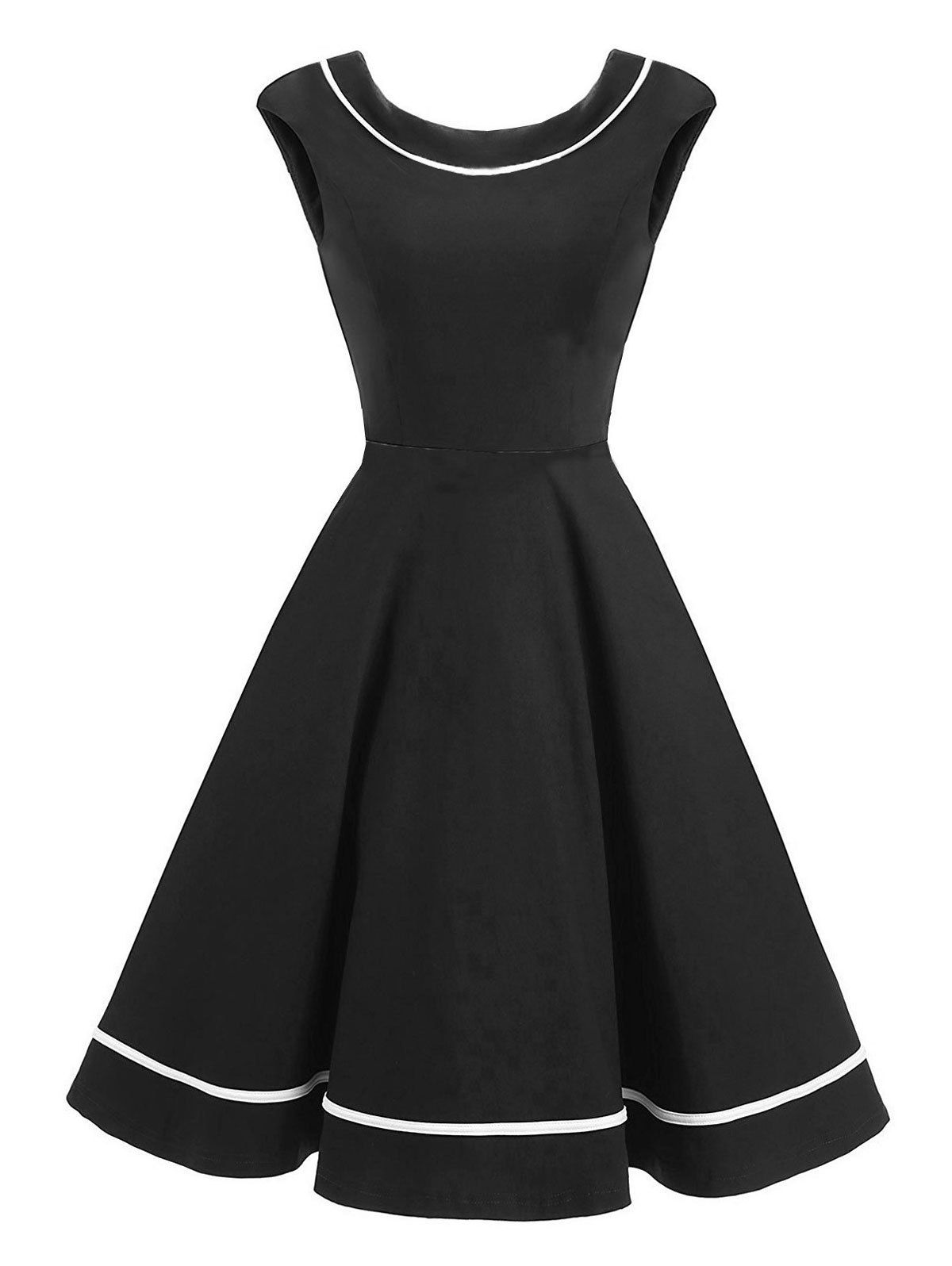 [39% OFF] Vintage A Line Skater Swing Dress | Rosegal