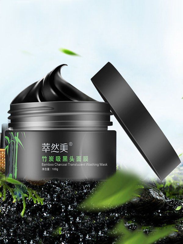 

Removal Blackheads Bamboo Charcoal Translucent Washing Mask, Black