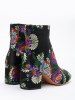 Bottines à Broderie Florale -  
