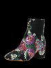 Bottines à Broderie Florale -  