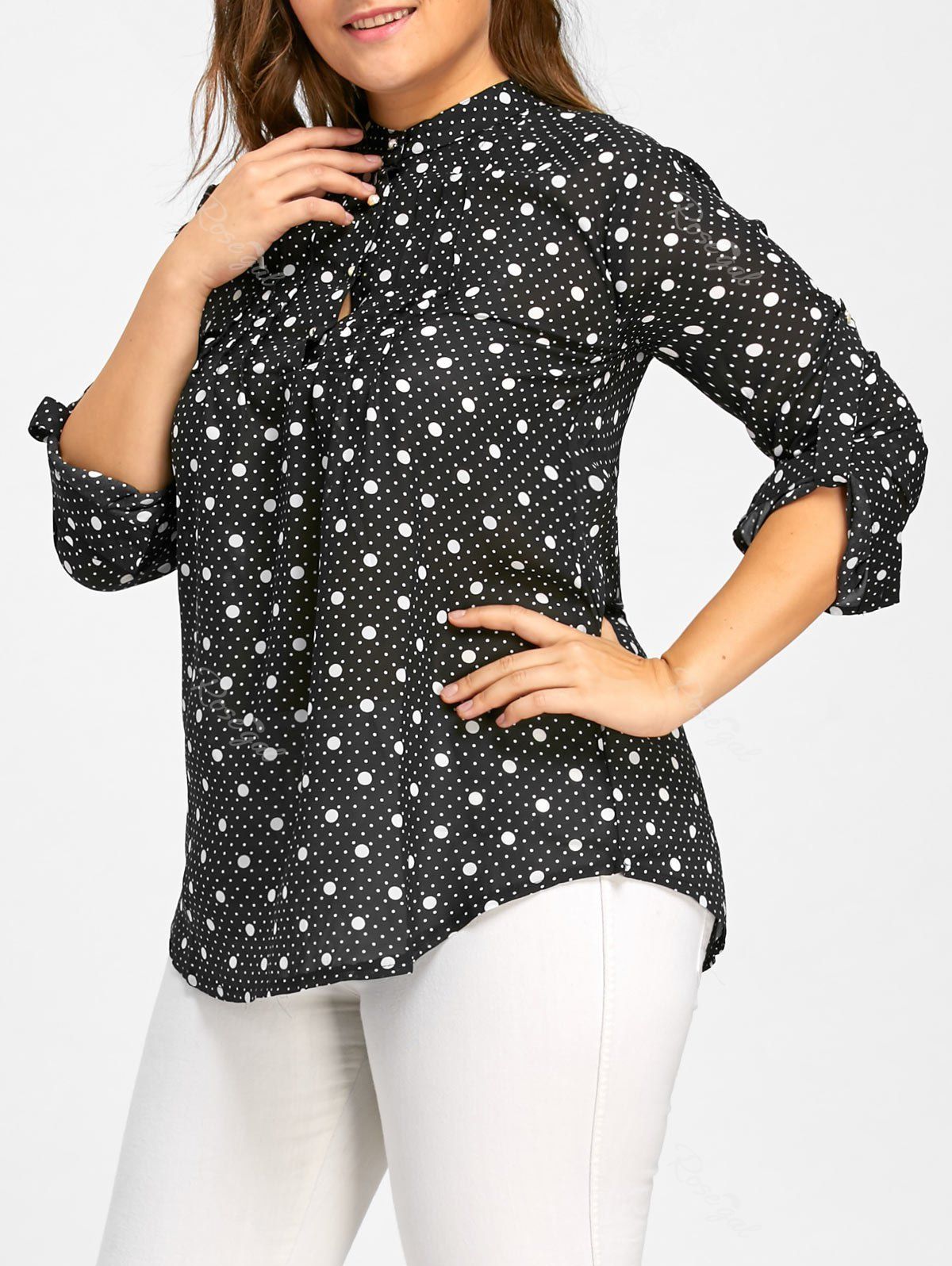 polka dots plus size