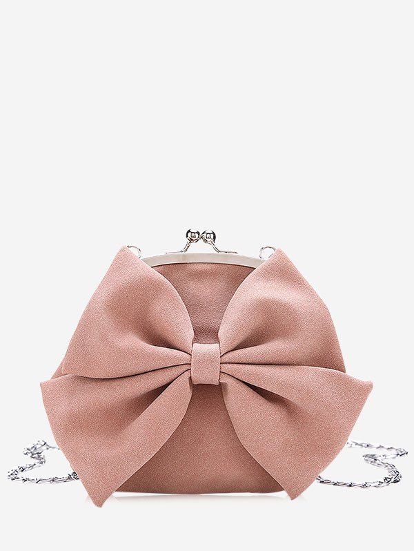 [45 OFF] Chain Bow Crossbody Bag Rosegal