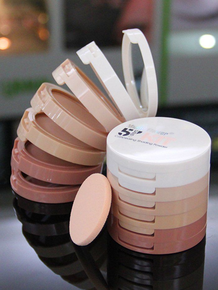 

5 Colors Layer Concealing Shading Powder Kit, Pink
