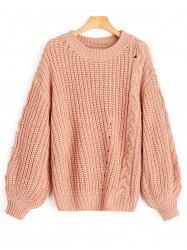 Chunky Cable Knit Sweater -  