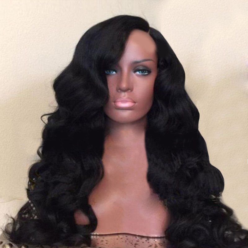 

Long Side Parting Shaggy Loose Wave Synthetic Wig, Black