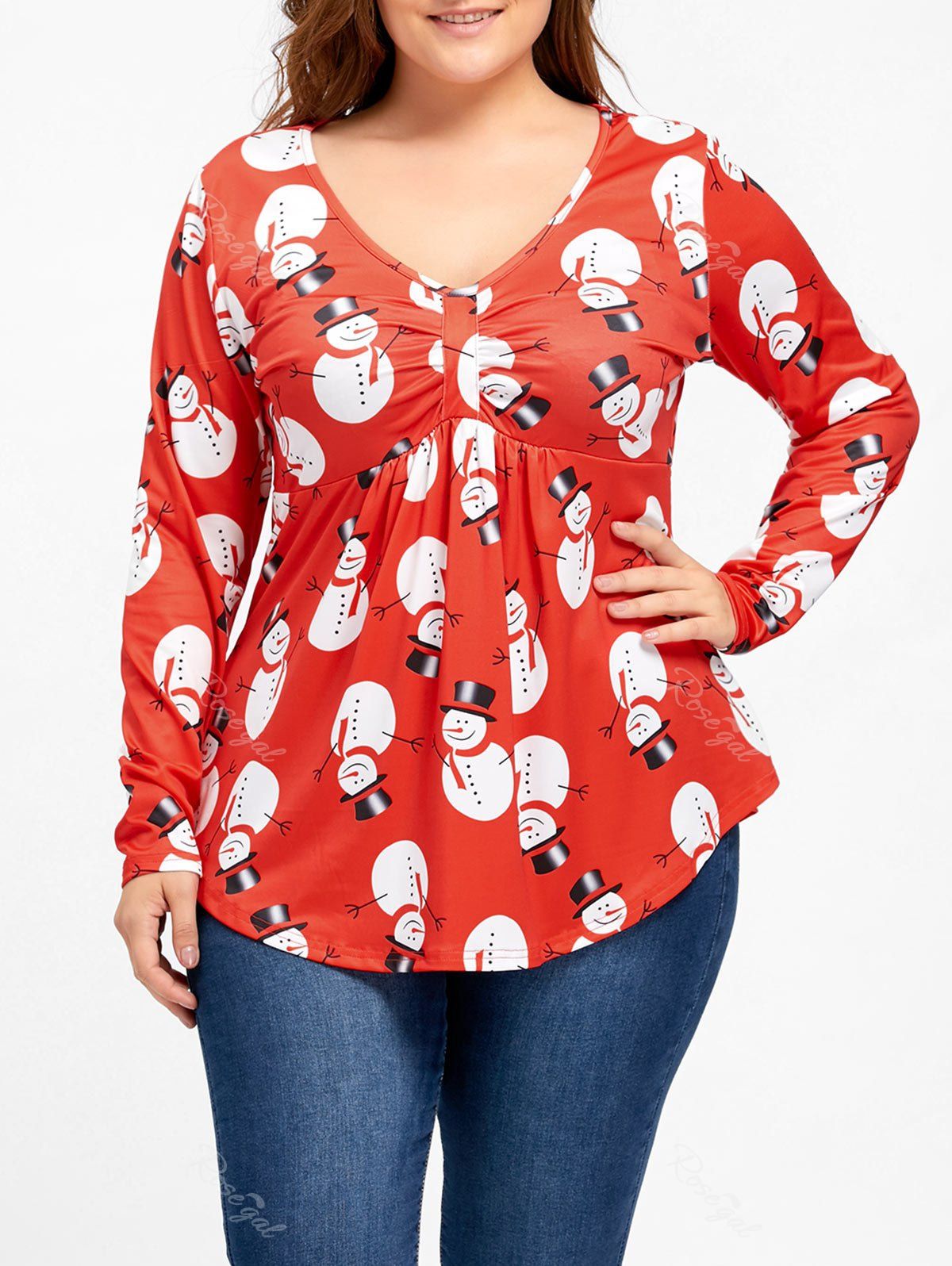 plus size novelty christmas tops uk