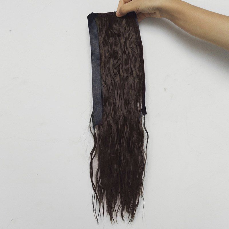 

Medium Water Wave Synthetic Ponytail Hair Extension, Brown