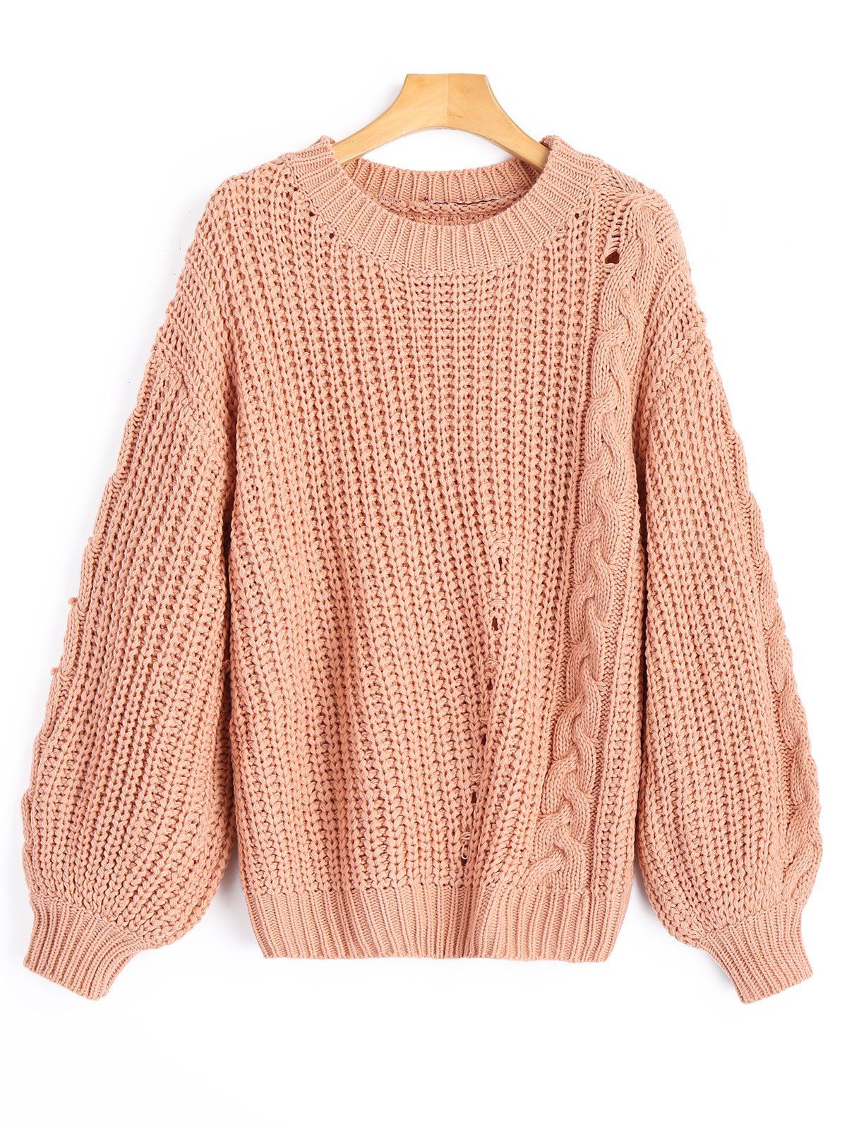 [36% OFF] Chunky Cable Knit Sweater | Rosegal