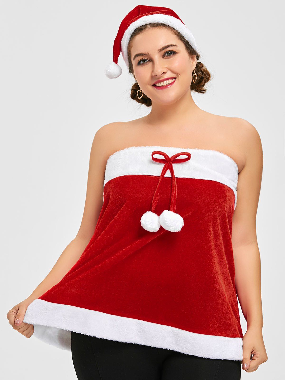 strapless christmas dress