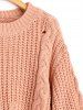 Chunky Cable Knit Sweater -  