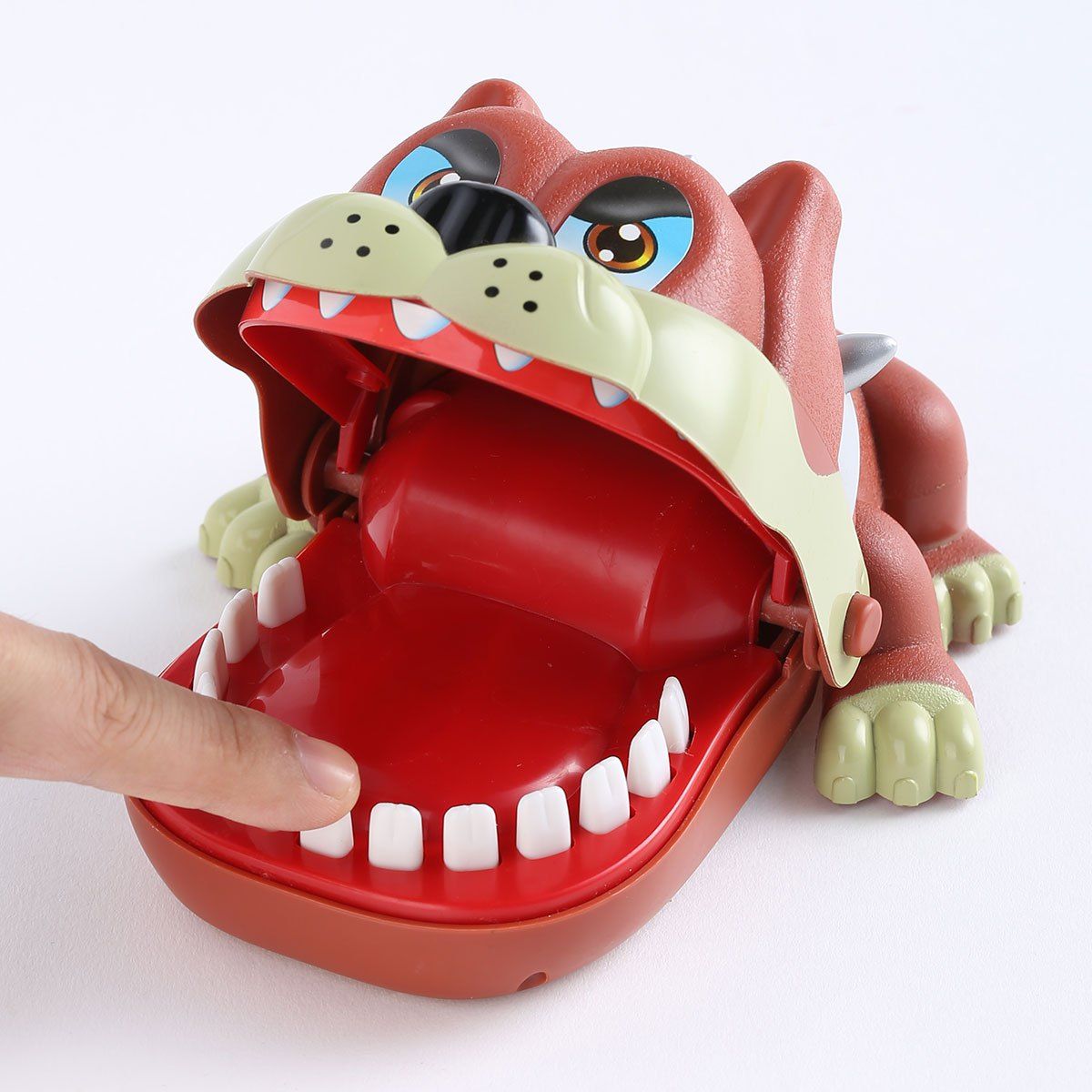 

Cartoon Dog Shape Stimulate Nervous Bite Finger Toy, Brown