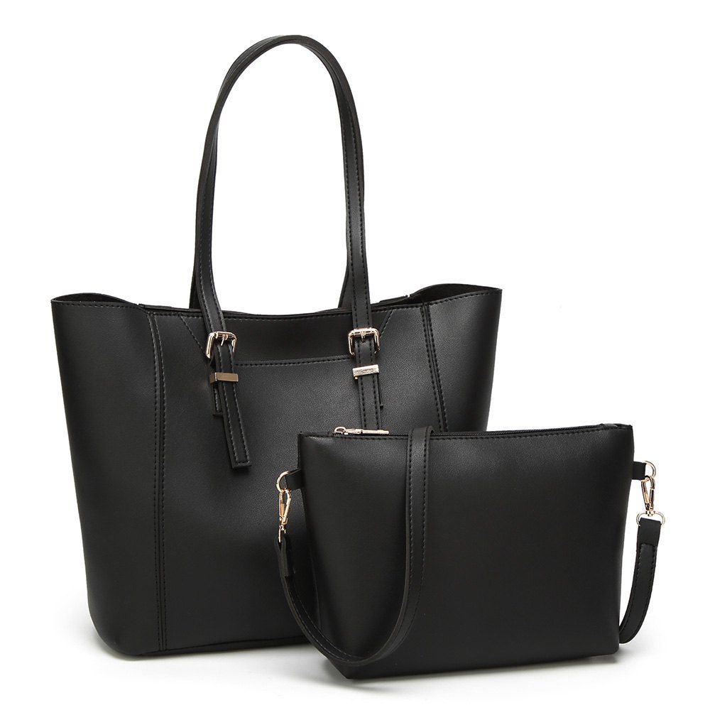 

2 Pieces Shoulder Bag, Black