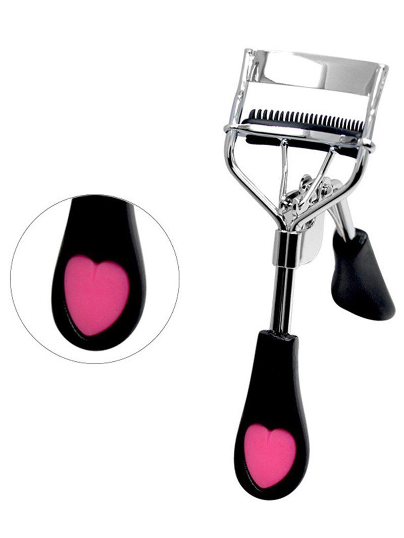 

Makeup Tool Heart Decorating Handle Eyelash Curler, Black