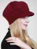 Knitted Wave Shape Newsboy Hat -  