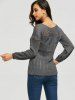 Chic Boat Neck Long Sleeve Pure Color Women's Sweater -  