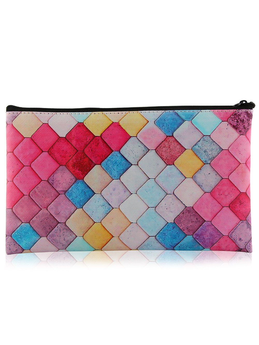 

Colorful Honeycomb Zipper Makeup Tool Bag