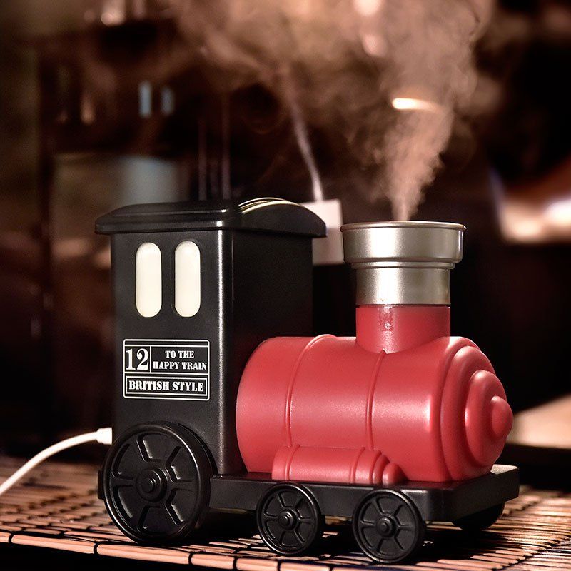 

USB LED Colorful Light Train Mini Humidifiers, Red