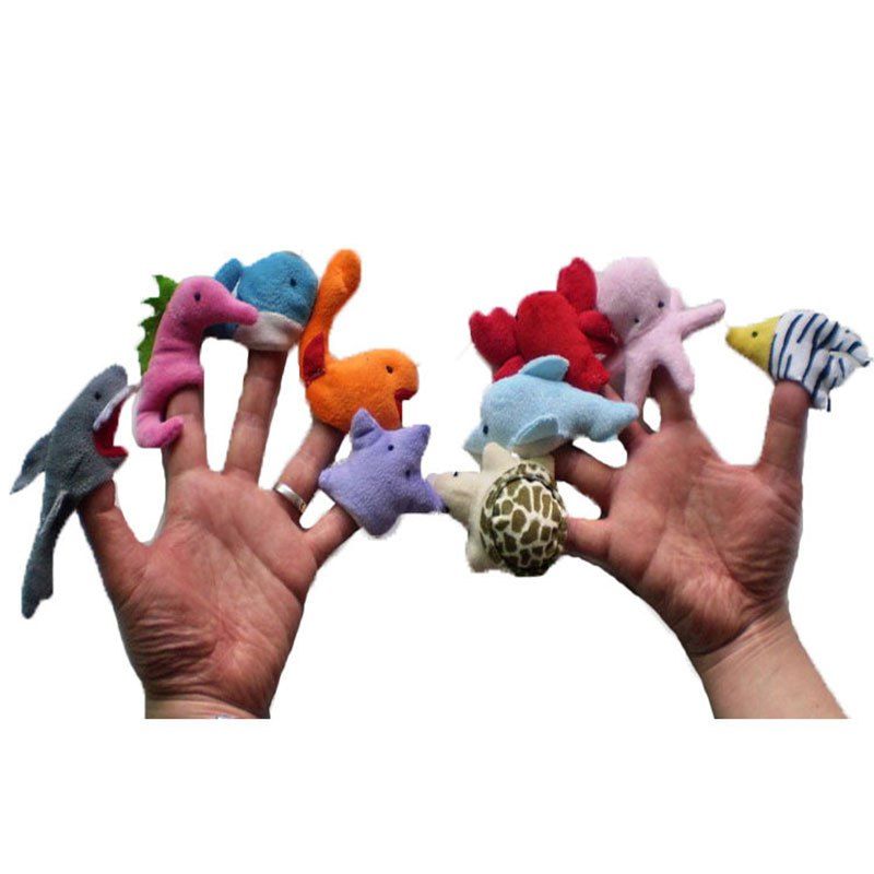 

Interesting 10 Pcs/Set Cartoon Animal Finger Puppet, Colorful