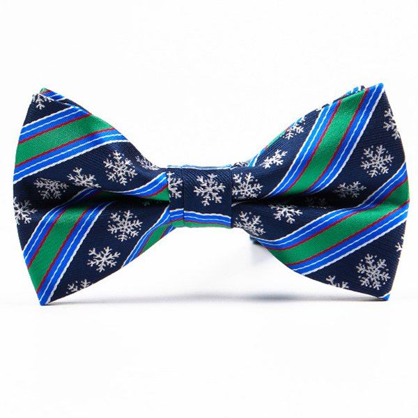 

Christmas Festive Jacquard Bow Tie, Blue green