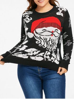 Plus Size Ugly Christmas Sweater - 5X, 4X, Funny And Snowman Cheap With ...