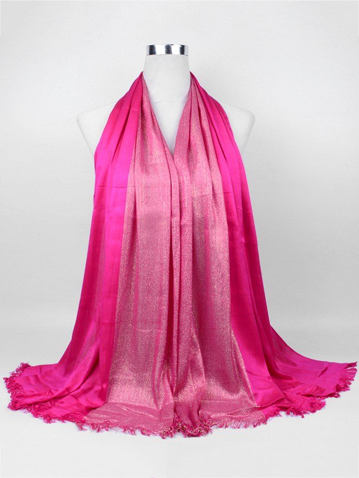 

Vintage Spun Gold Tone Long Scarf, Tutti frutti