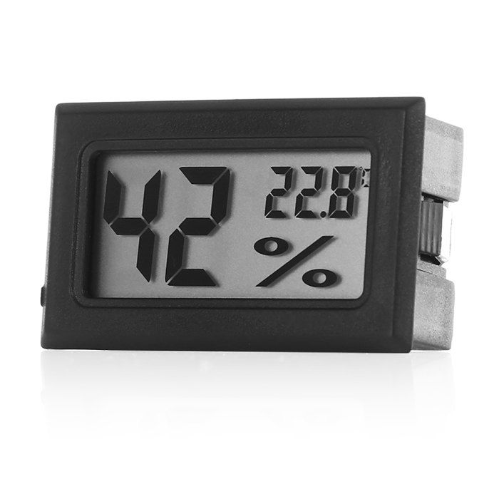 

Mini Digital LCD Temperature Sensor Thermometer Hygrometer, Black