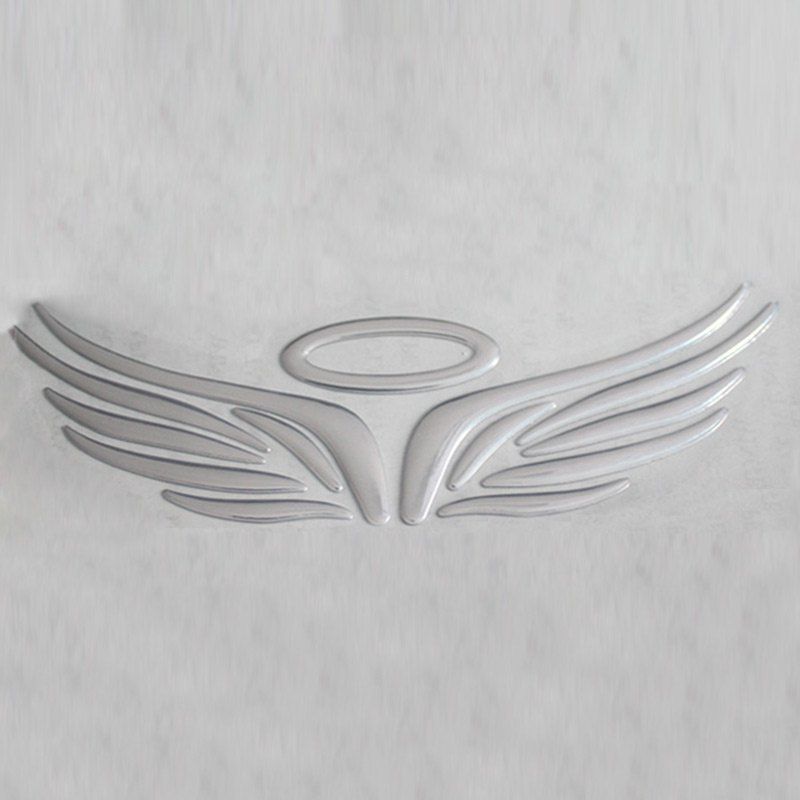 

Wings Pattern Car Stickers, Silver