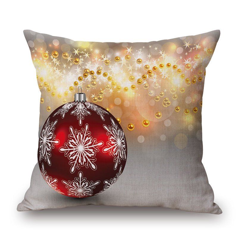 

Christmas Ball Print Pillowcase, Colormix