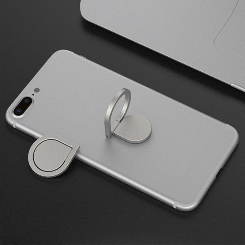 

Magnetic Rotatable Water Drop Shape Phone Ring Holder, Silver