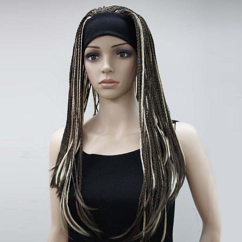 39 Off Long Highlighted Handmade Micro Braids Straight Synthetic