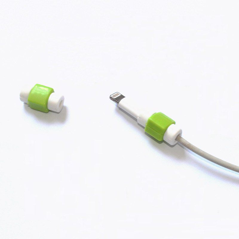 

USB Date Charging Cables Saver Protector, Green