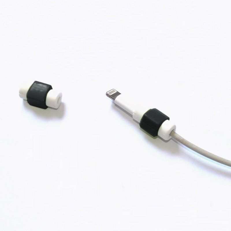 

USB Date Charging Cables Saver Protector, Black