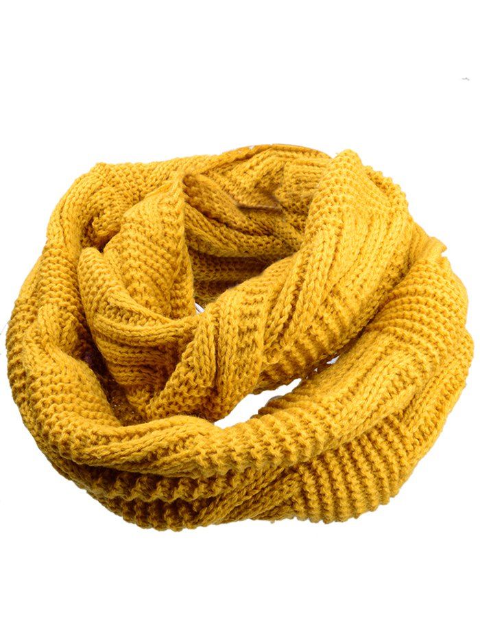 

Vintage Thicken Ribbed Chunky Knit Scarf, Earthy