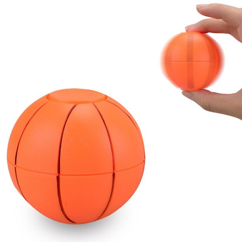 

Fiddle Toys Basketball Football Finger Fidget Spinner, Orange