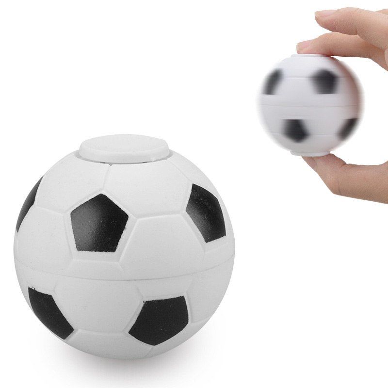 

Fiddle Toys Basketball Football Finger Fidget Spinner, White