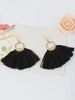 Boucles d'Oreilles Vintage Ornées de Pompons -  