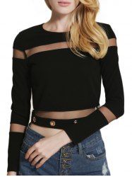 Voir Top Crop Top en Mesh -  