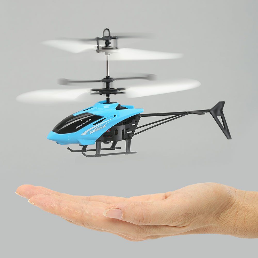 [37% OFF] Mini Infrared Induction Flashing Light Flying Helicopter ...