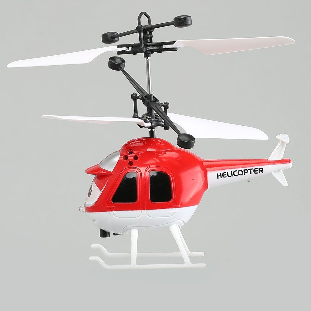 

LED Flash Flying Mini RC Infrared Induction Helicopter Aircraft, Red