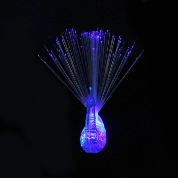 

Peacock Shape Finger Toy LED Finger Lights, Blue