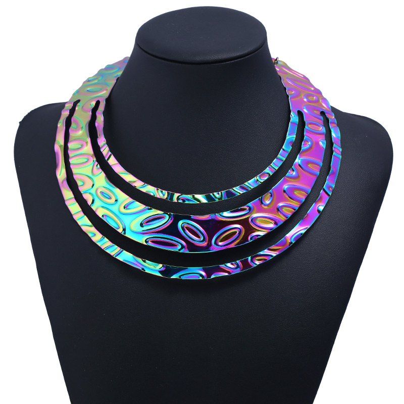 

Alloy Statement Chunky Necklace, Colorful