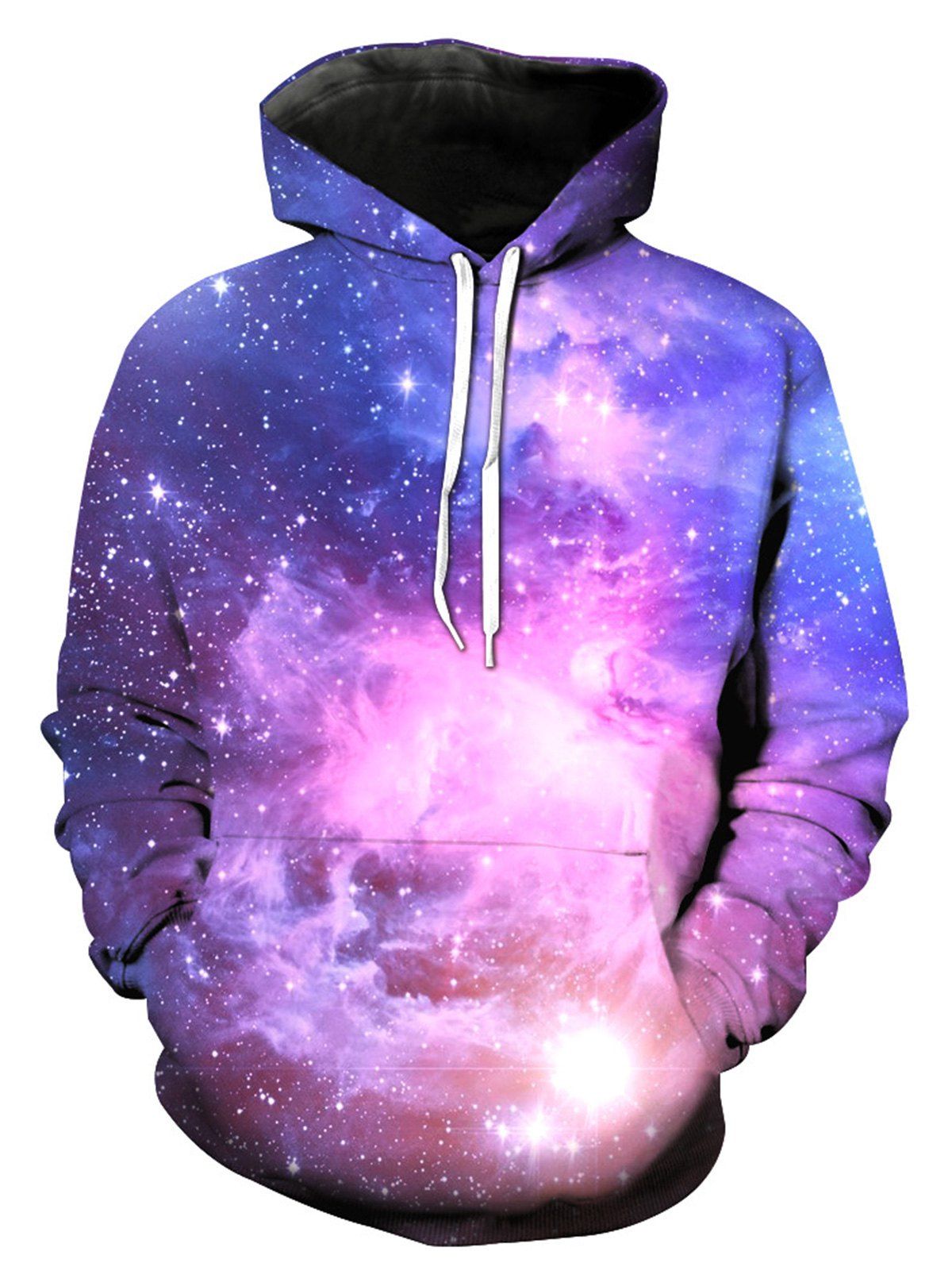 39 OFF Galaxy Trippy 3D Print Pullover Hoodie Rosegal   20171020170347 22609 