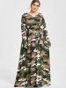 plus size camo maxi dress